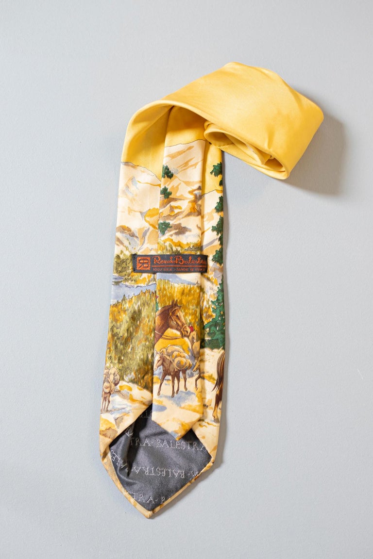 Vintage Renato Balestra all-silk tie For Sale at 1stDibs