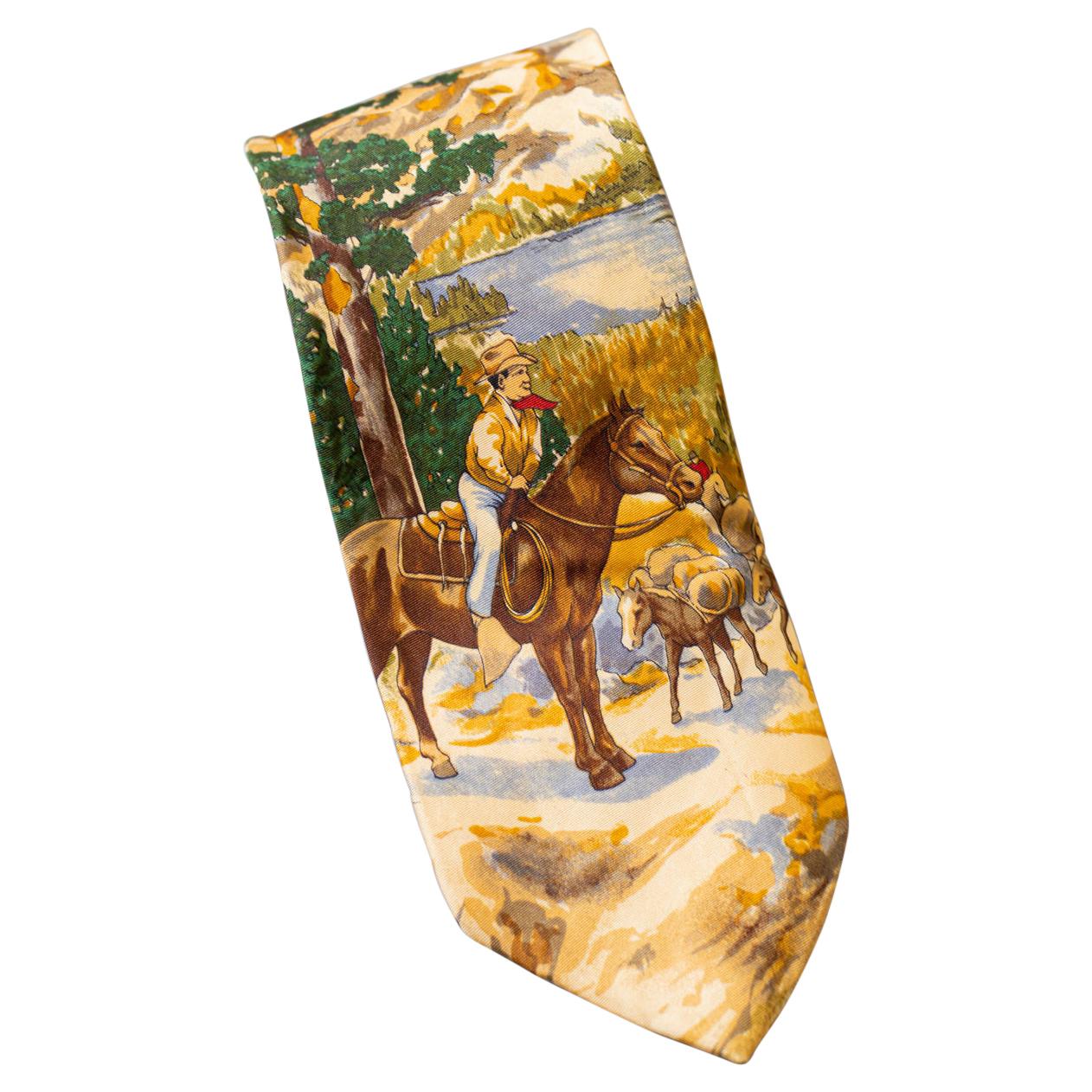 Vintage Renato Balestra all-silk tie For Sale