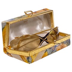 Retro Renauld of France 1965 " The Bikini " Gold Spectaculars Sunglasses 