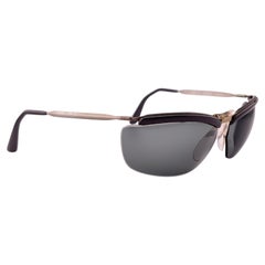 Vintage Renauld of France Semi Rimless Silver & Grey 1960'S Sunglasses