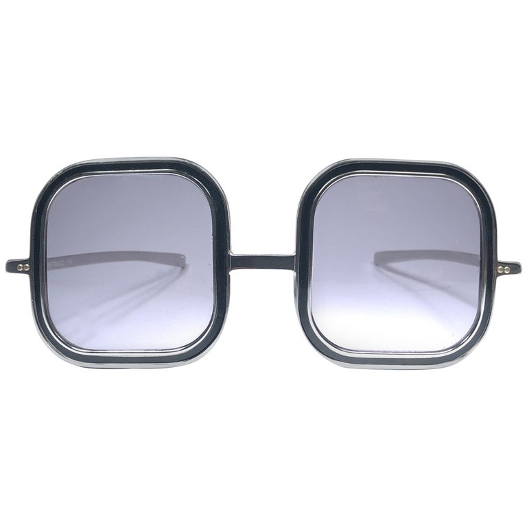 Vintage Renauld Silver Oversized Frame Grey Lens 1980  display picture 3