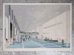 Vintage Renderings, Chase Manhattan Bank, NYC