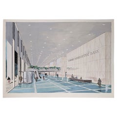 Vintage Renderings, Chase Manhattan Bank, NYC