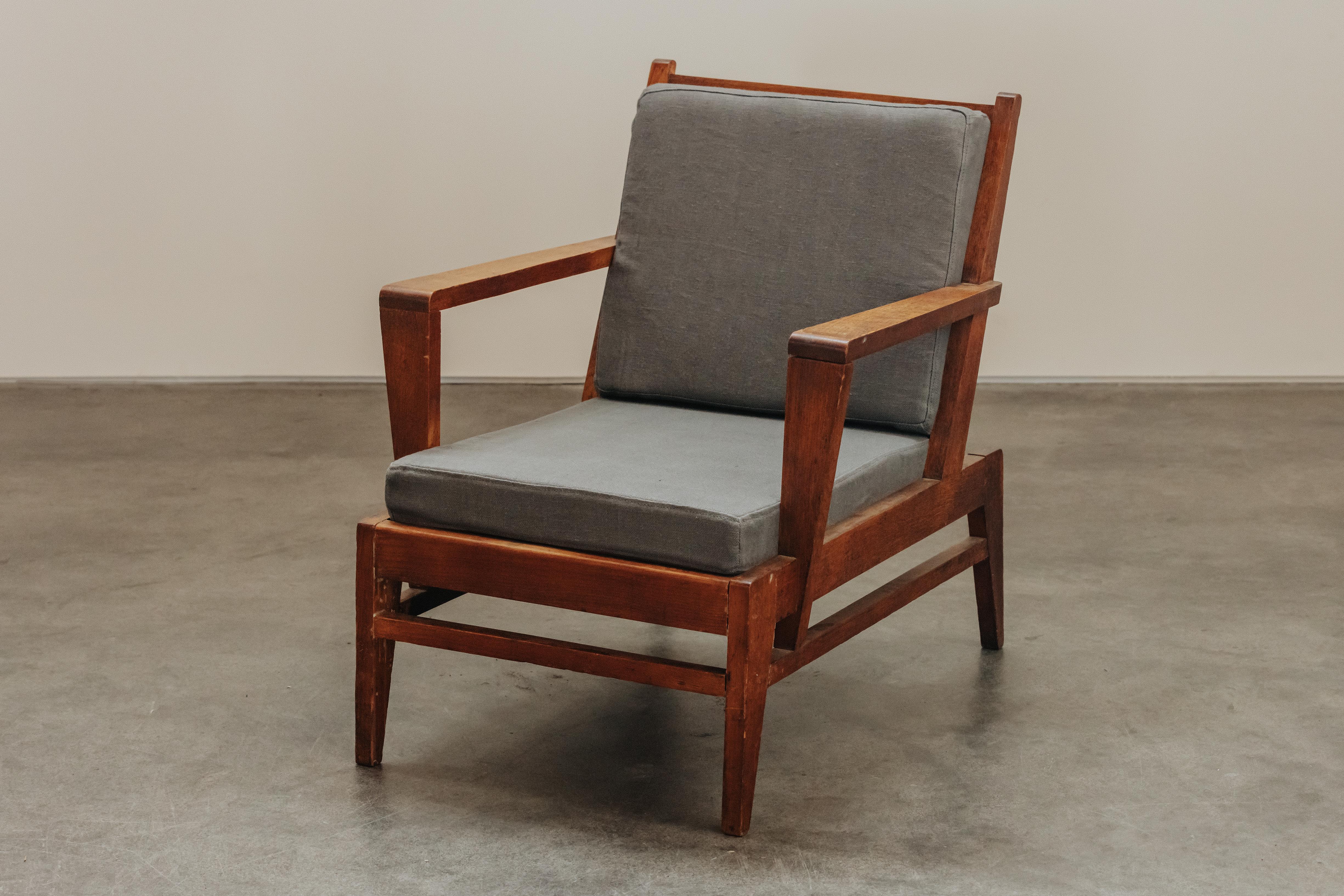 Vintage-Loungesessel Rene Gabriel aus Frankreich, um 1940 (Europäisch) im Angebot