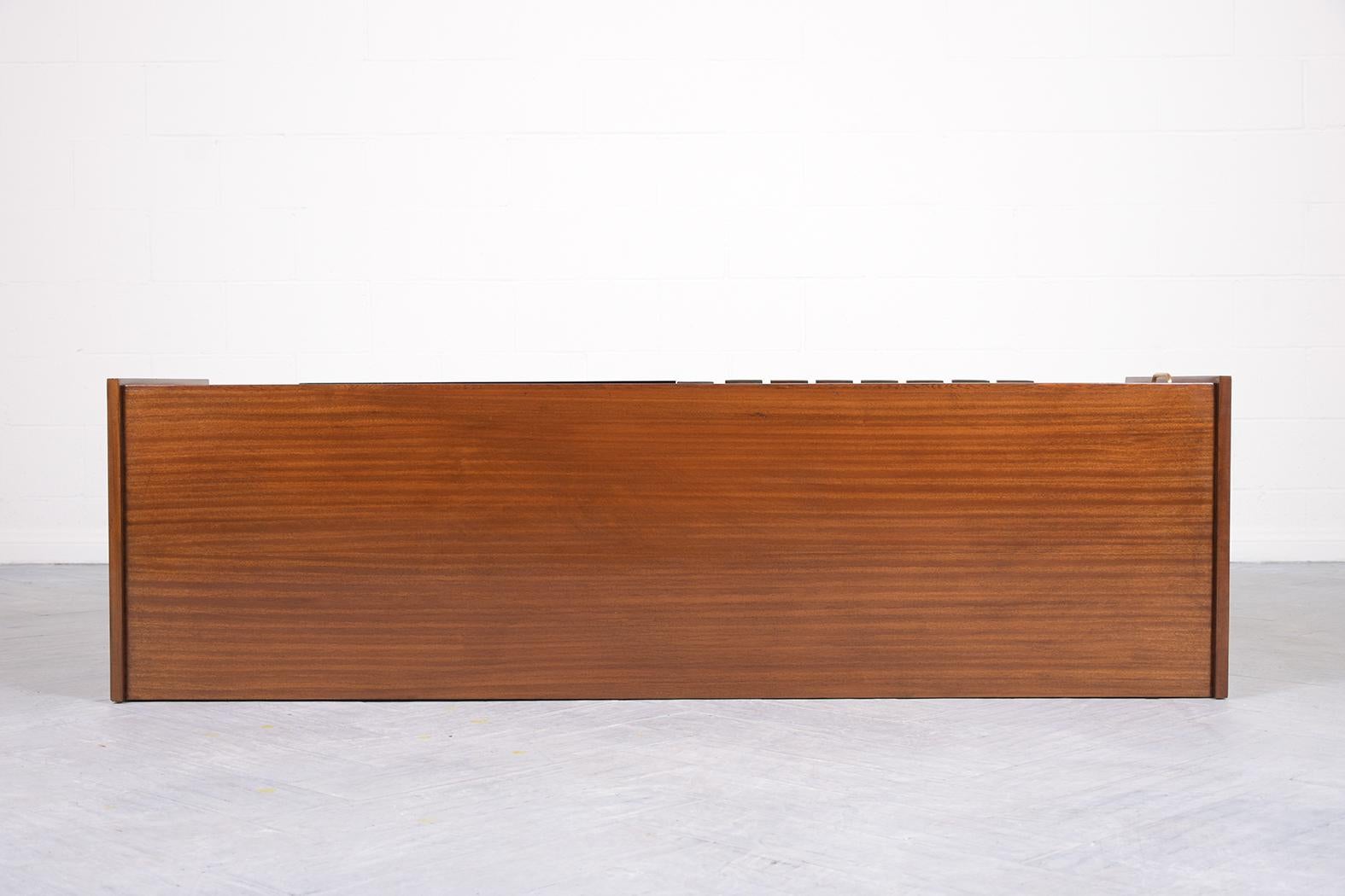 Vintage French Buffet: René-Jean Caillette Style in Mahogany & White Oak For Sale 5