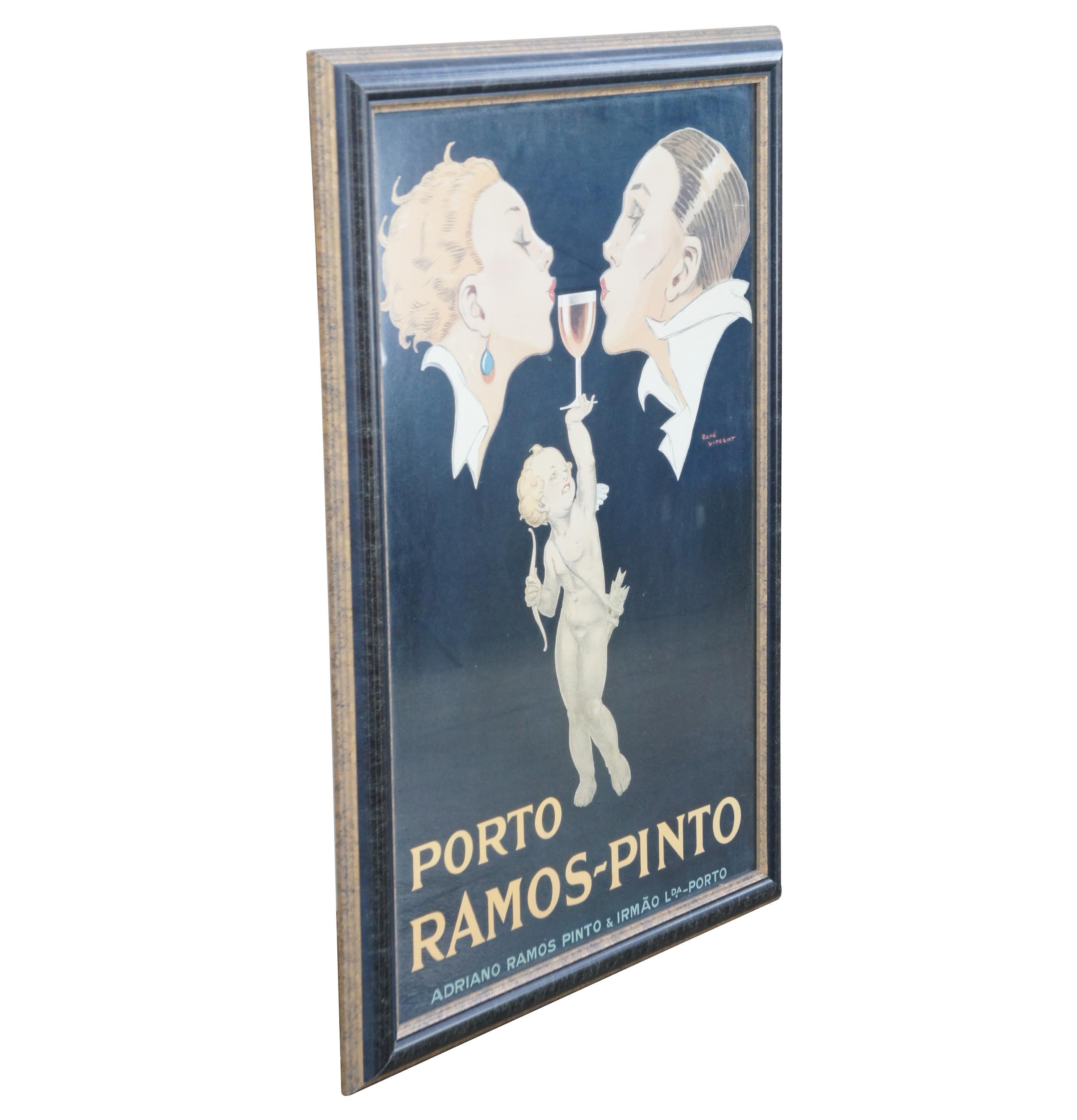 Porto Ramos-Pinto Lithograph By Rene Vincent. Measure: 36