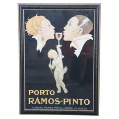 Vintage Rene Vincent Porto Ramos-Pinto Art Deco Advertising Poster Print