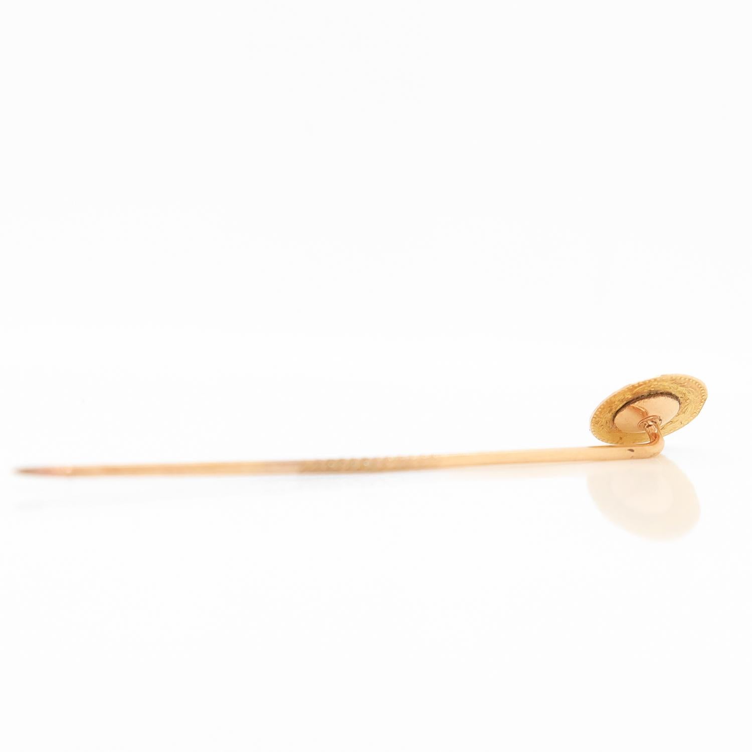 Vintage Replica 1854 'Indian Princess' $3 Gold Coin Stickpin For Sale 6