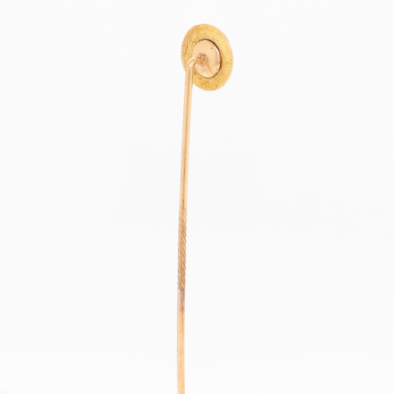 Vintage Replica 1854 'Indian Princess' $3 Gold Coin Stickpin For Sale 2