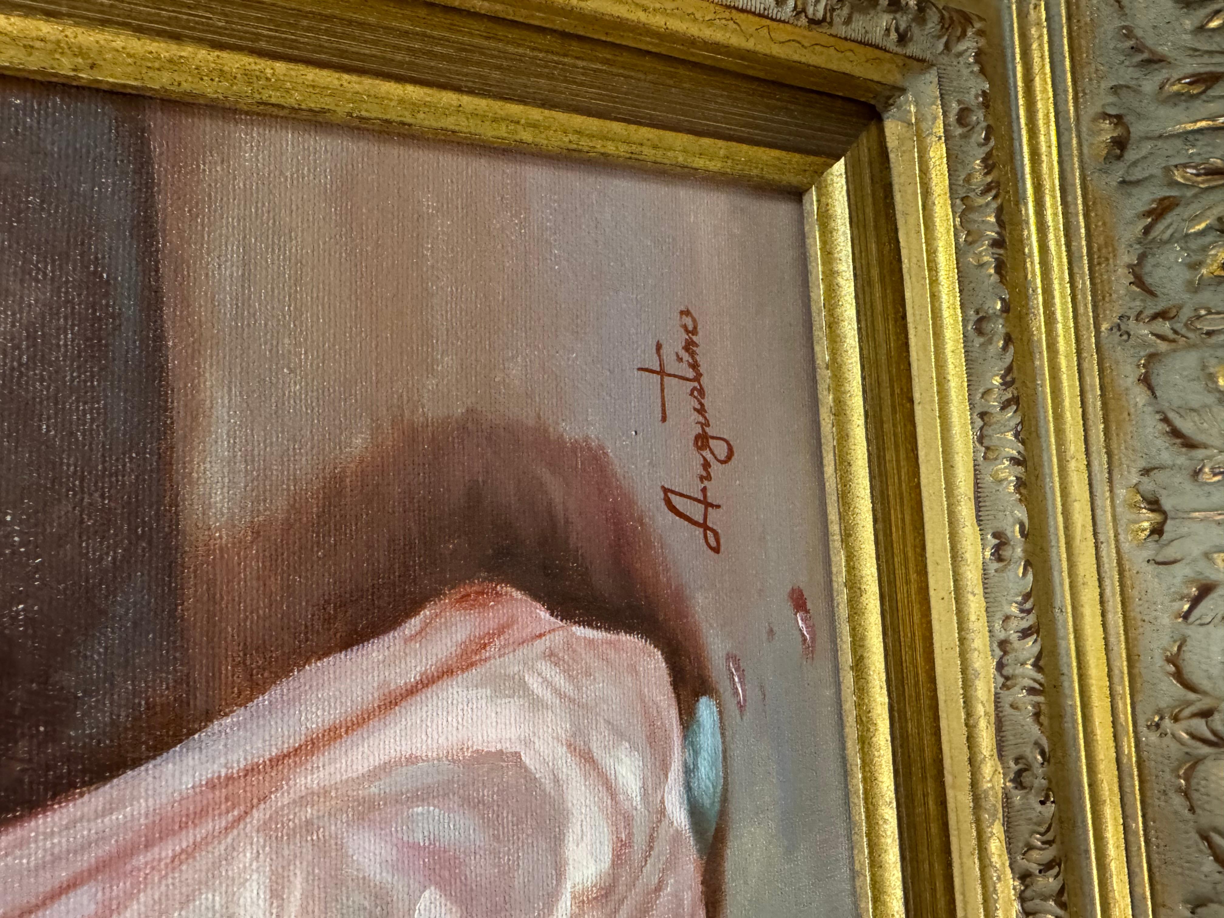Vintage painting after Frederick Morgan off for the honeymoon painting For Sale 2