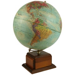 Reploge Terrestrial World Globe vintage