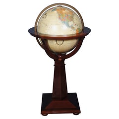 Vintage Replogle Illuminé 16"" Heirloom Library Globe w Pedestal Stand 39""