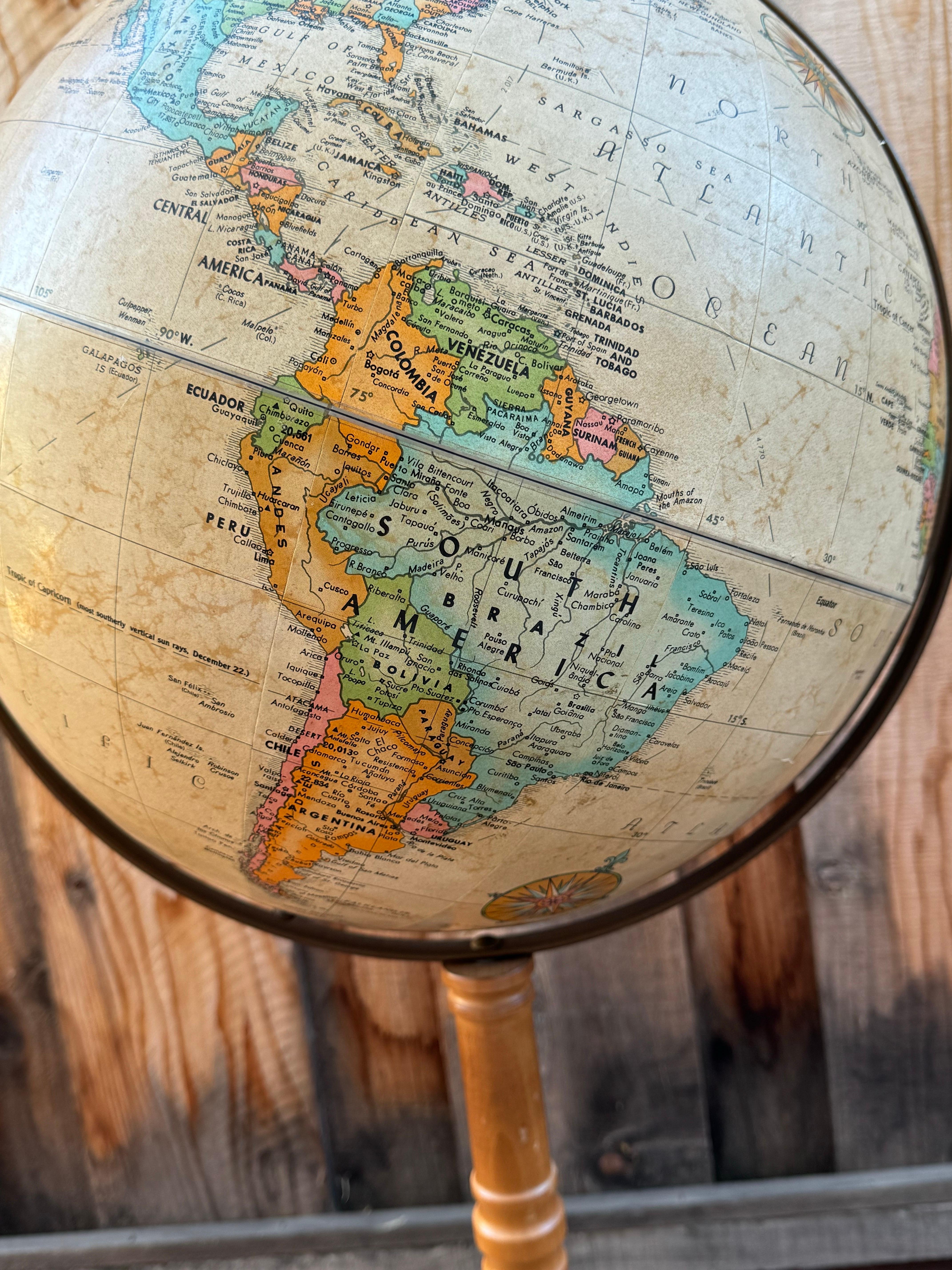 In vendita: Globo del mondo Replogle Globes vintage anni '80 da 16