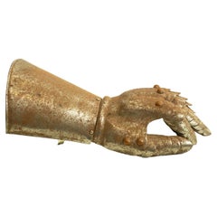 Used reproduction gauntlet / armour, early 20th century.