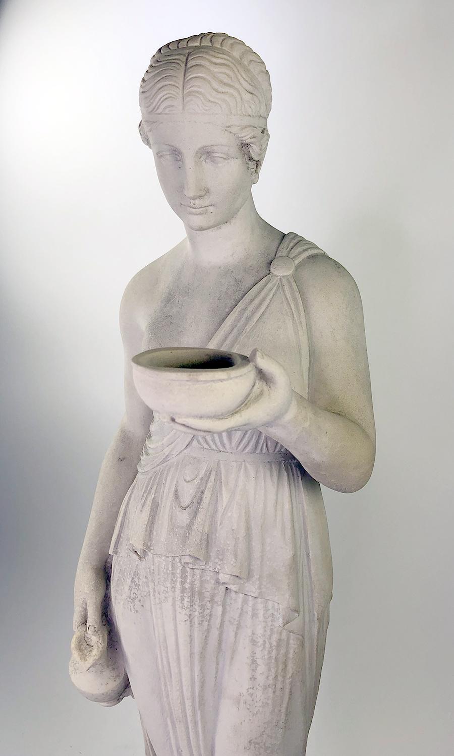 Contemporary Vintage reproduction of an ancient Greco-Roman style statue For Sale
