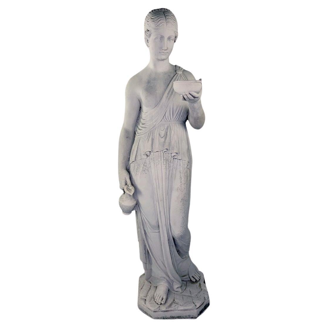 Reproduction vintage d'une statue antique de style Greco-Romain