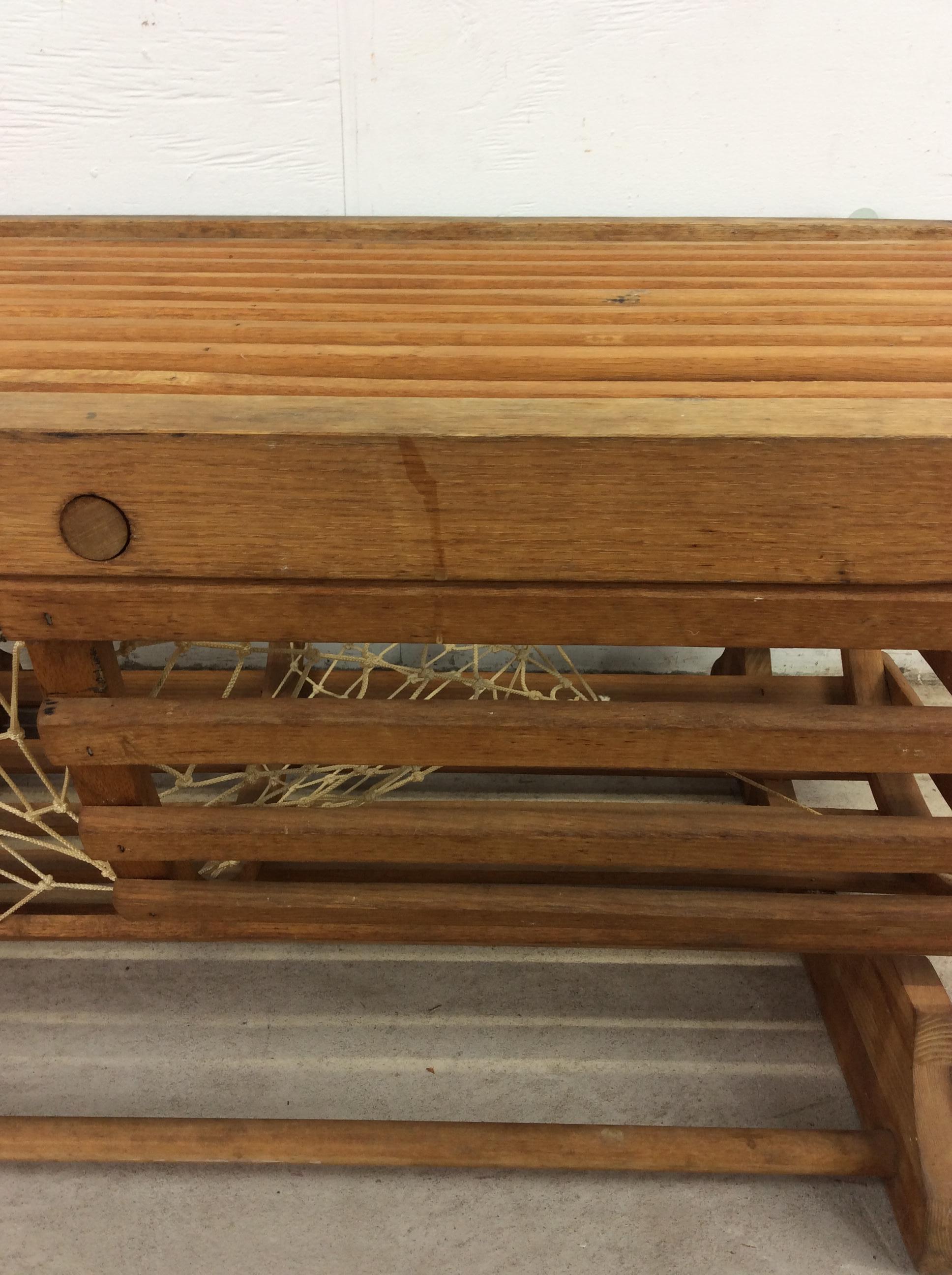 Tavolino da caffè trappola per aragoste in legno vintage riutilizzato in vendita 2