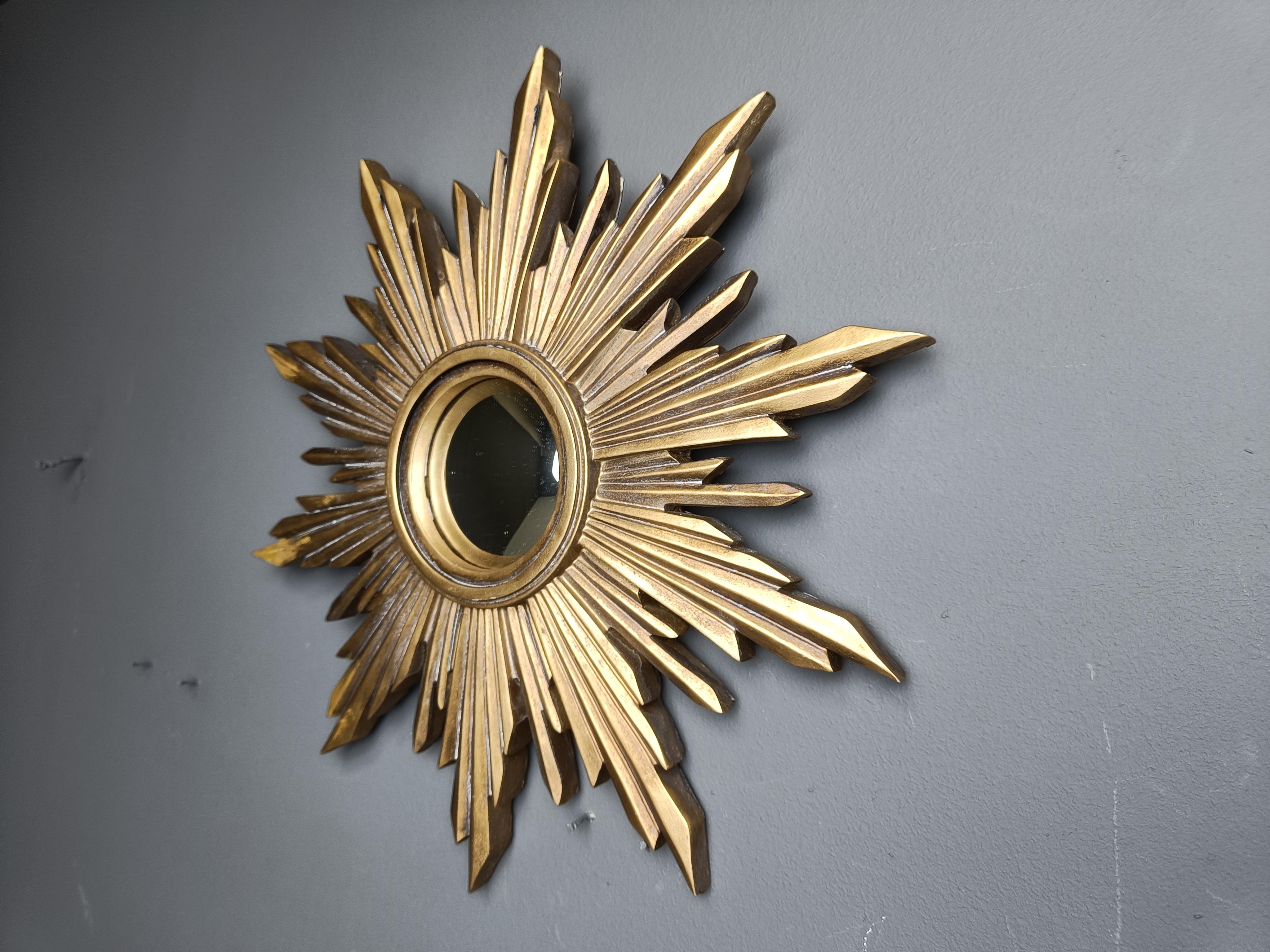 Stile impero Specchio vintage in resina, anni '60 in vendita