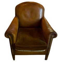 Used Restoration Hardware Randolf Leather Chair