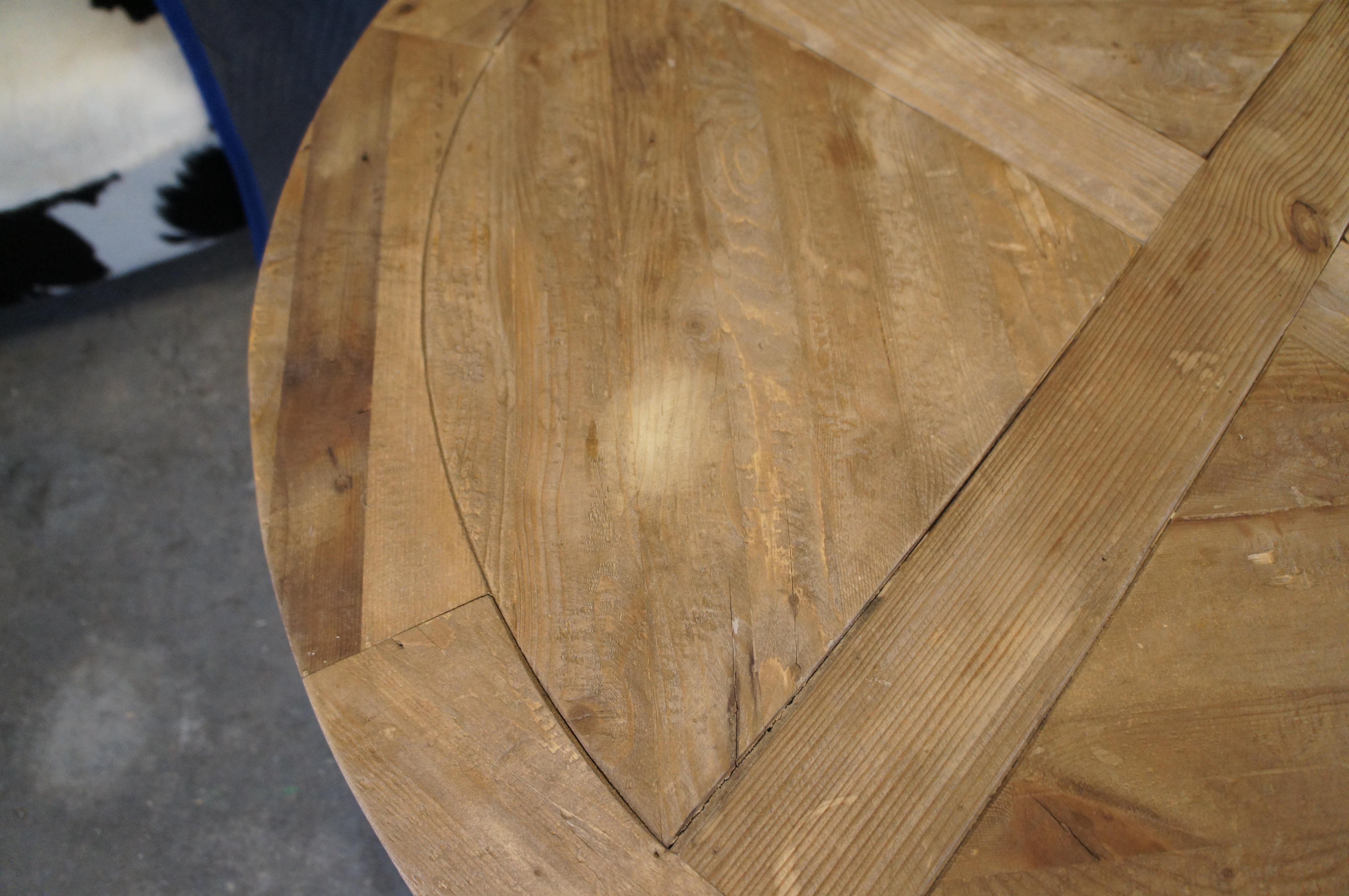 Vintage Restoration Hardware Rustic Pine Country Farmhouse Dining Table 48