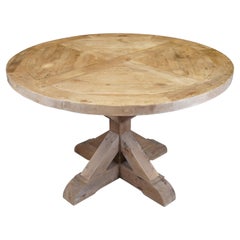 Vintage Restoration Hardware Rustic Pine Country Farmhouse Dining Table 48"