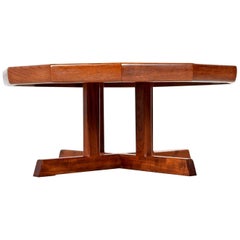 Retro Restored Danish Modern Dodecagon Teak Coffee Table Made in Canada