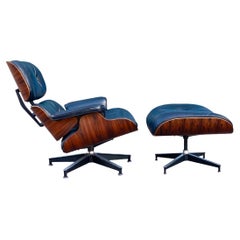 Vintage Restored Herman Miller Eames Lounge Chair and Ottoman