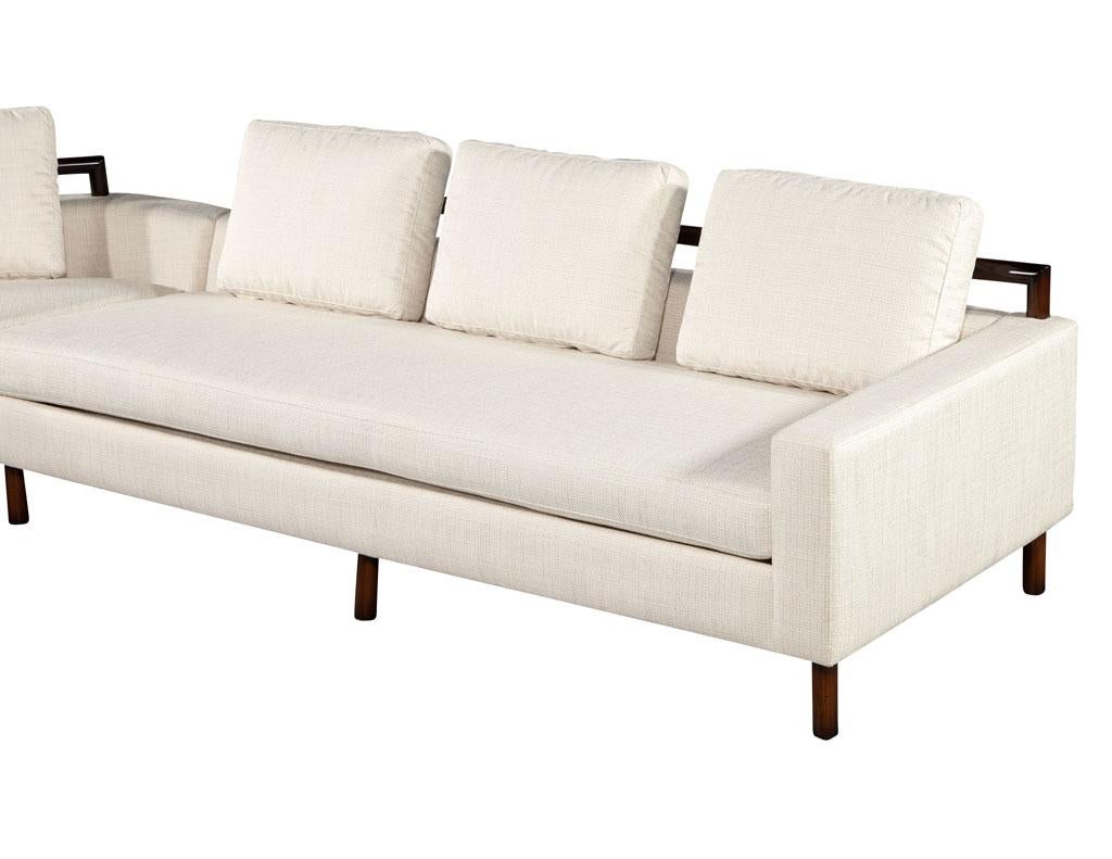 Restauriertes Mid-Century Modern 2-pc-Sofa, 1970er Jahre, USA im Angebot 12