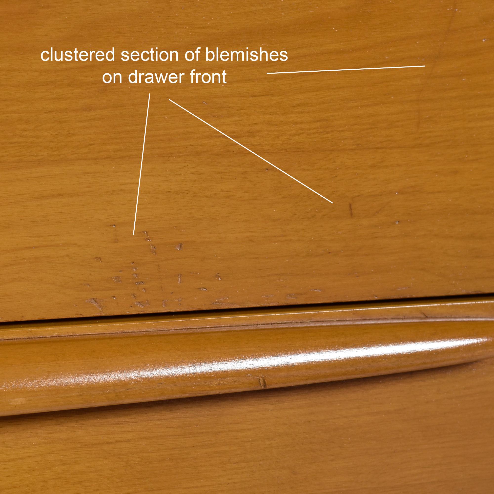 Restored Solid Maple Heywood Wakefield M-1542 Wheat Tambour Credenza 3