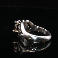 Bague vintage James Avery en argent sterling avec grenat, modèle discontinué, taille 8, ajourée, 6,3 g