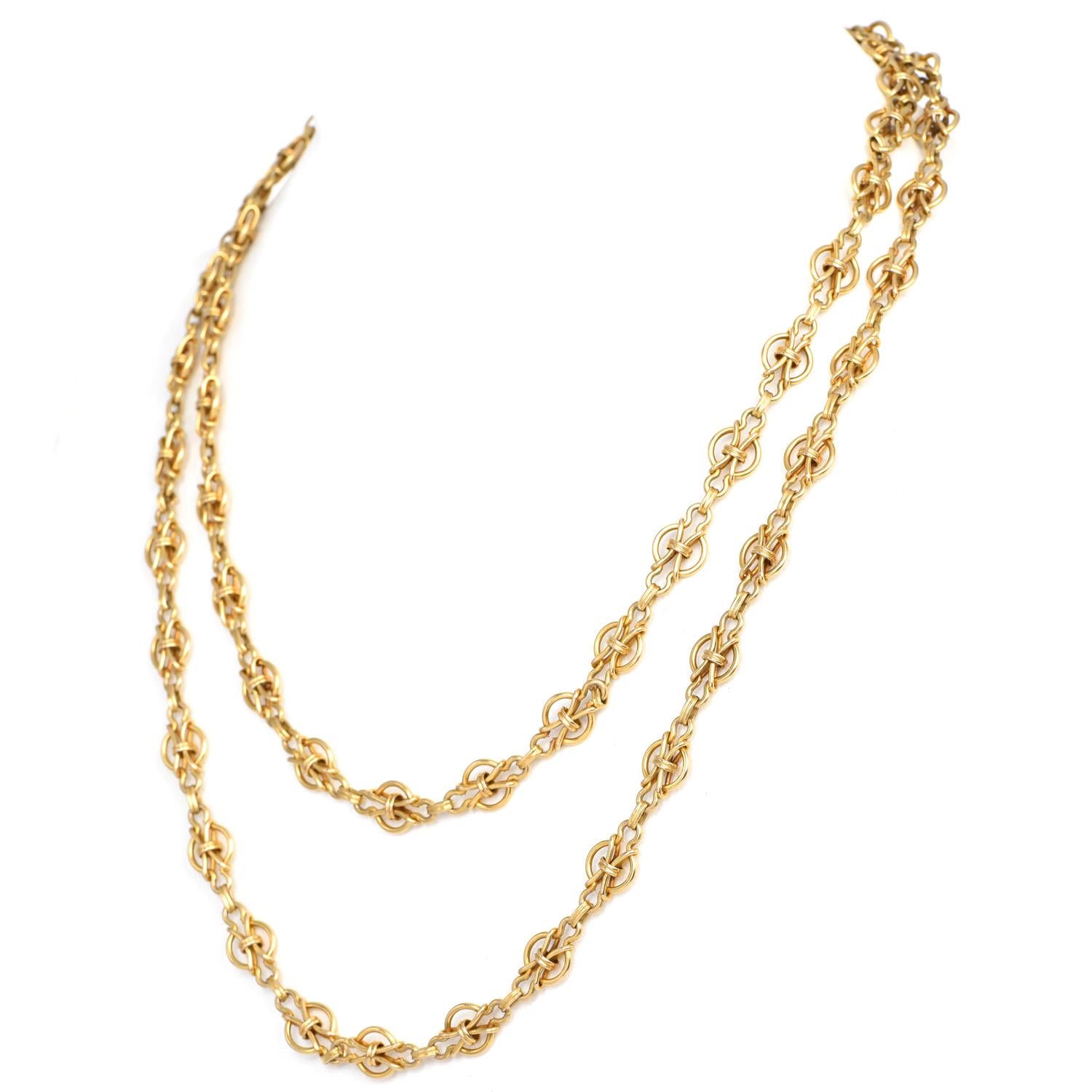 vintage chain link necklace