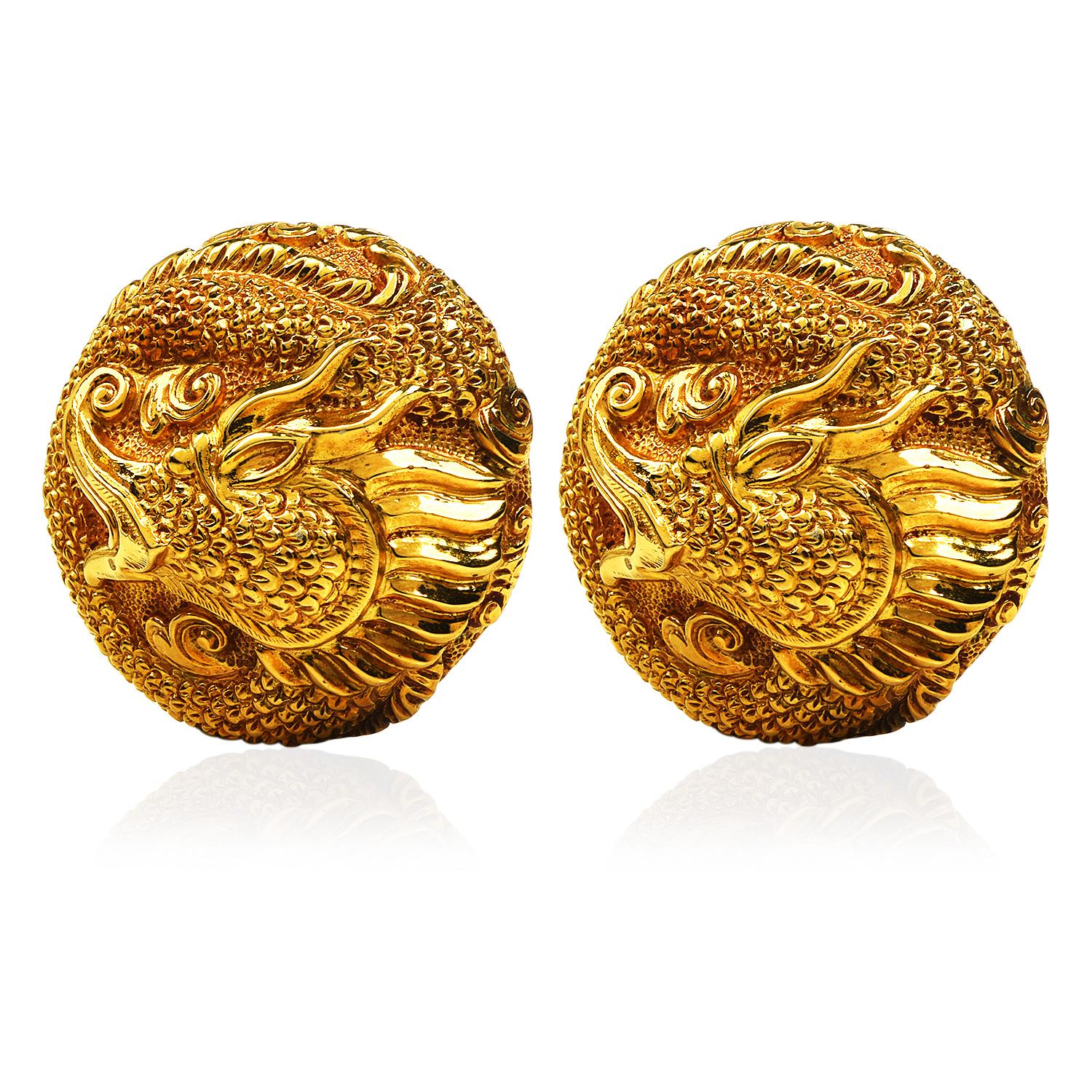 asian gold earrings