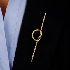 Vintage Retro 1940s Tiffany & Co 14k Two-Tone Love Knot Brooch Pin