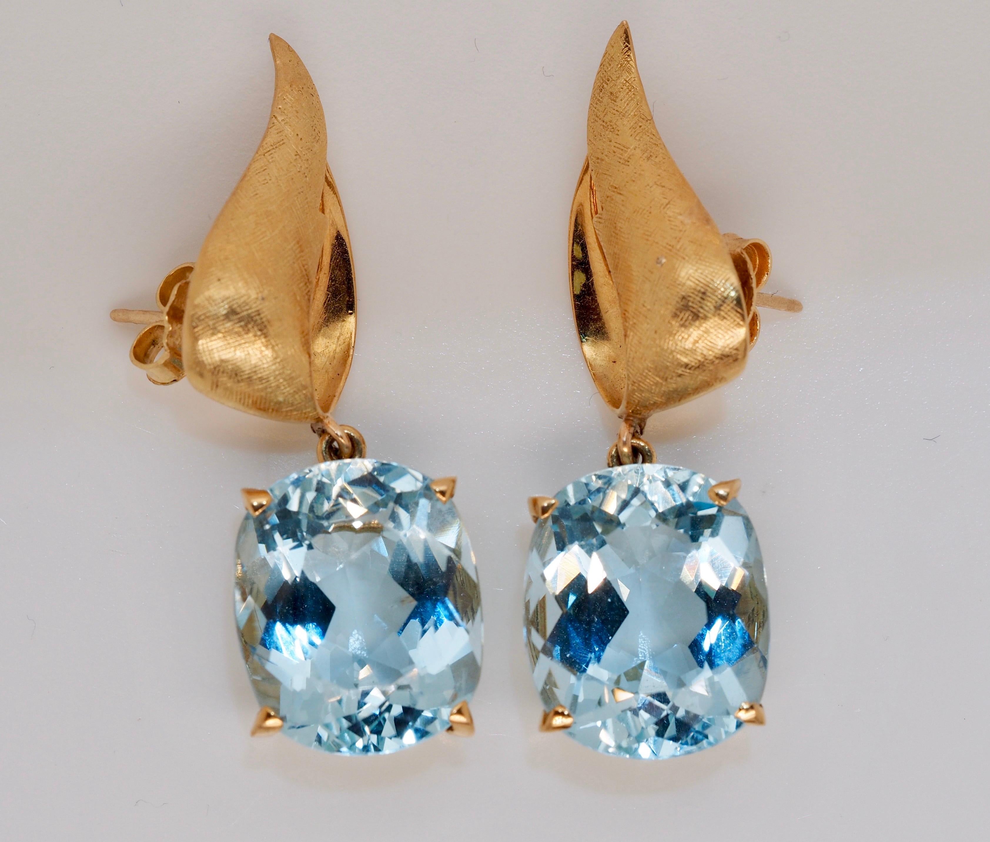 antique aquamarine earrings