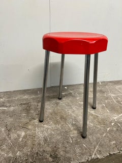 Vintage Retro Belgium Vynco Lux Stool, Belgian Mid-Century Design, 1960s–1970s