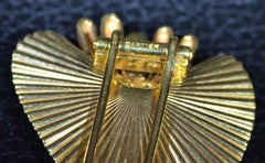 Vintage Retro Cartier Brooch in 14 Karat Yellow Gold