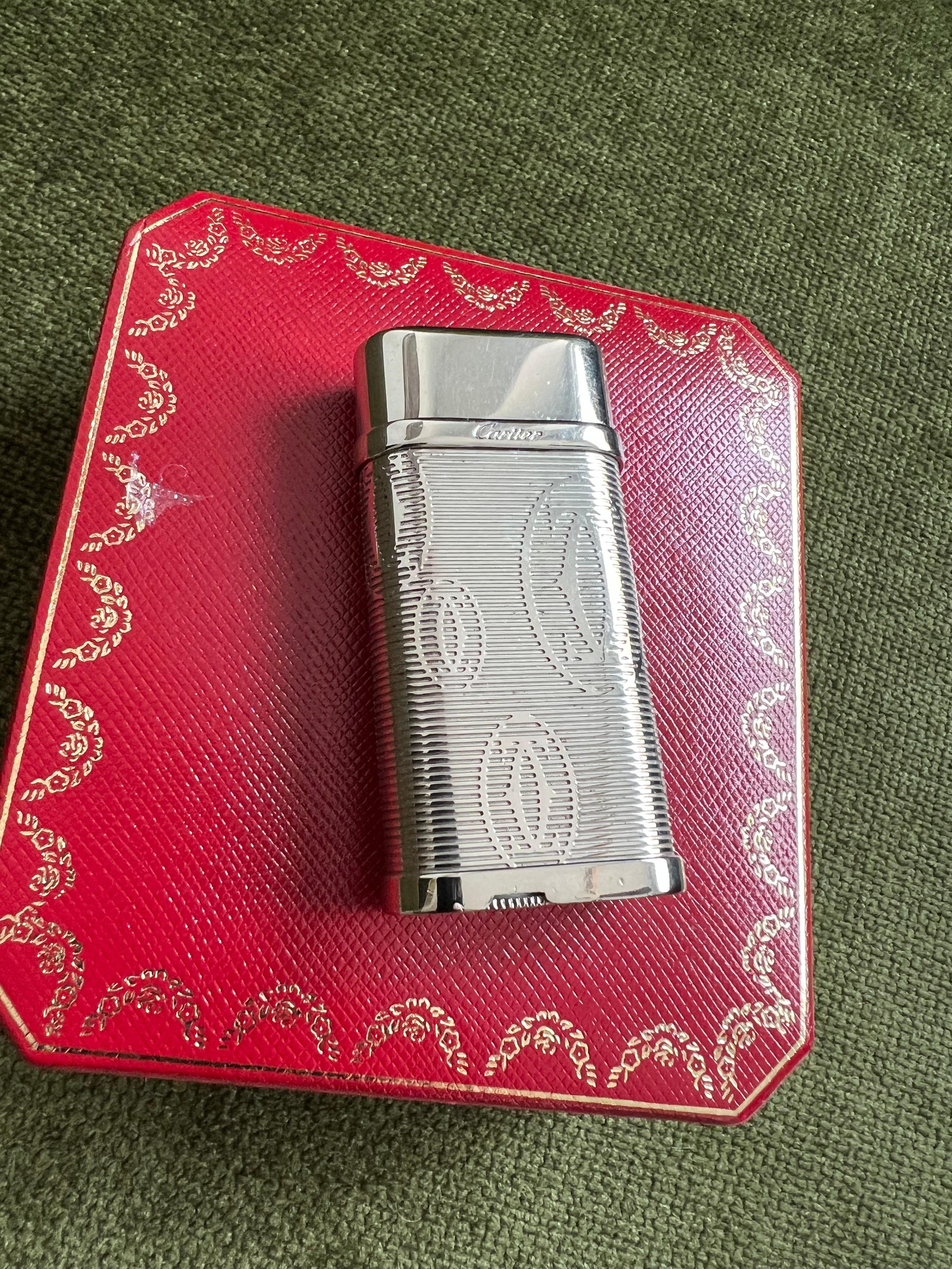cartier lighter gas tank