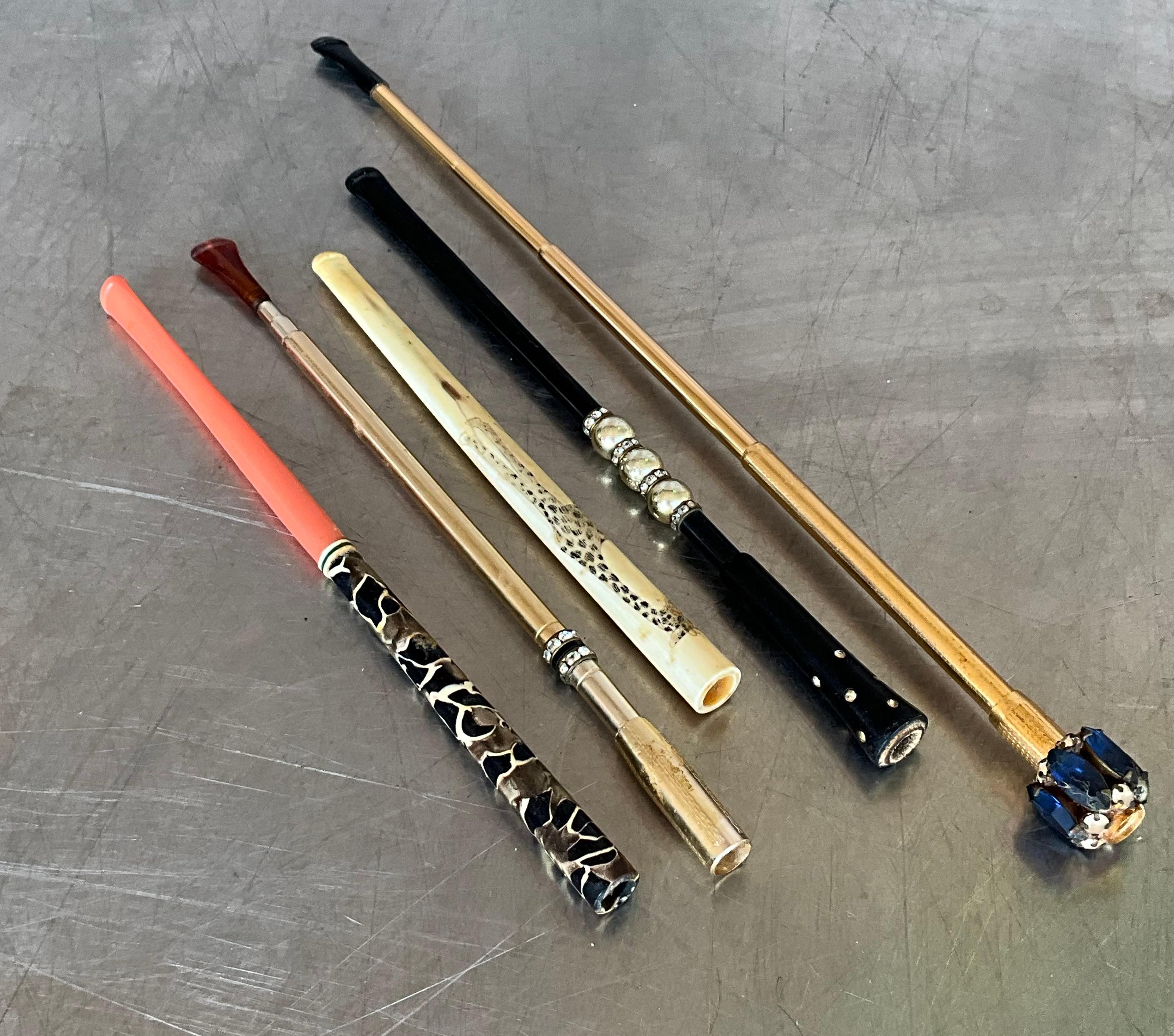 Vintage Retro Cigarette Holder- Set of 5 1