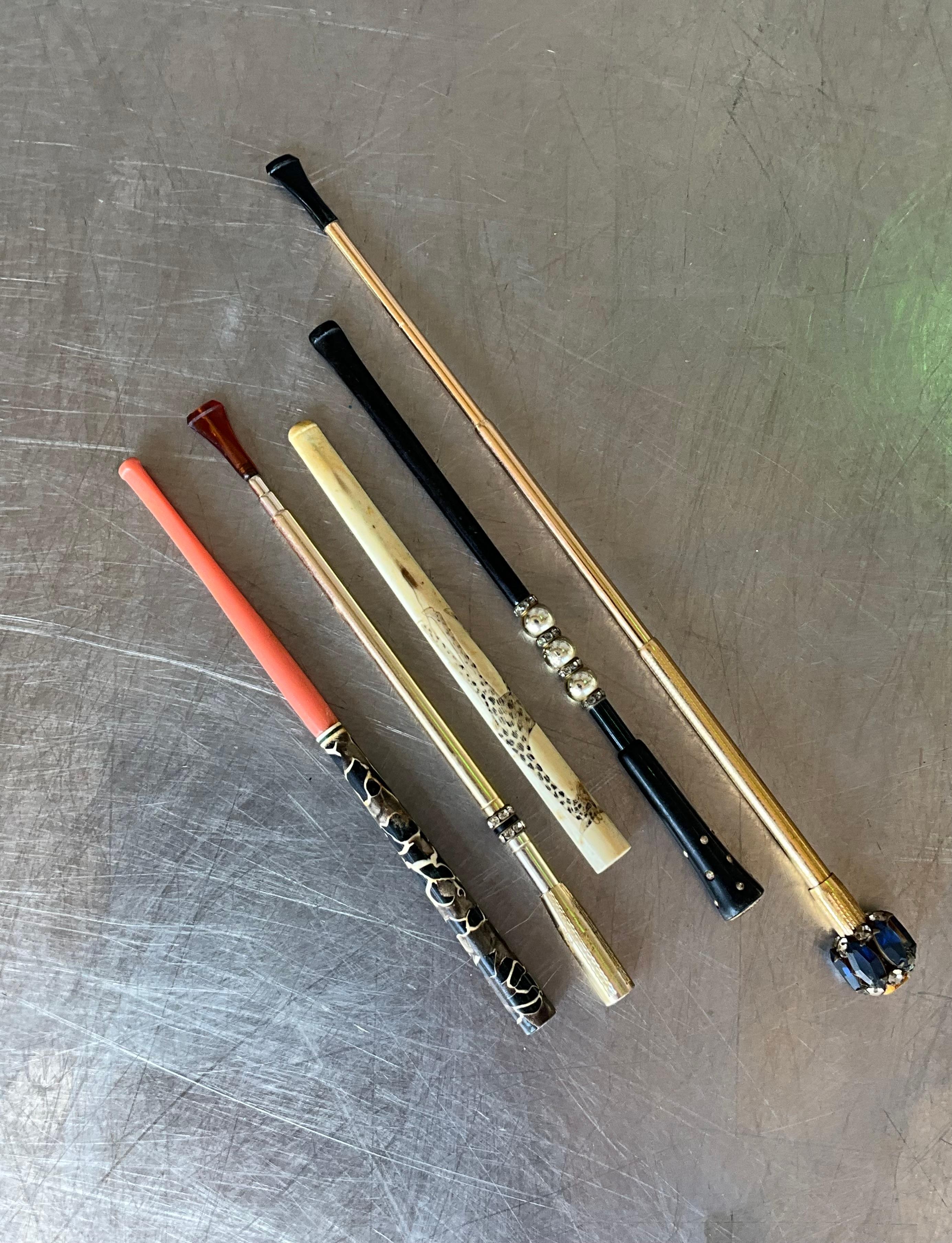 Vintage Retro Cigarette Holder- Set of 5 3