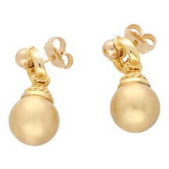 Vintage Retro Door Knocker Earrings in 9k Rose Gold