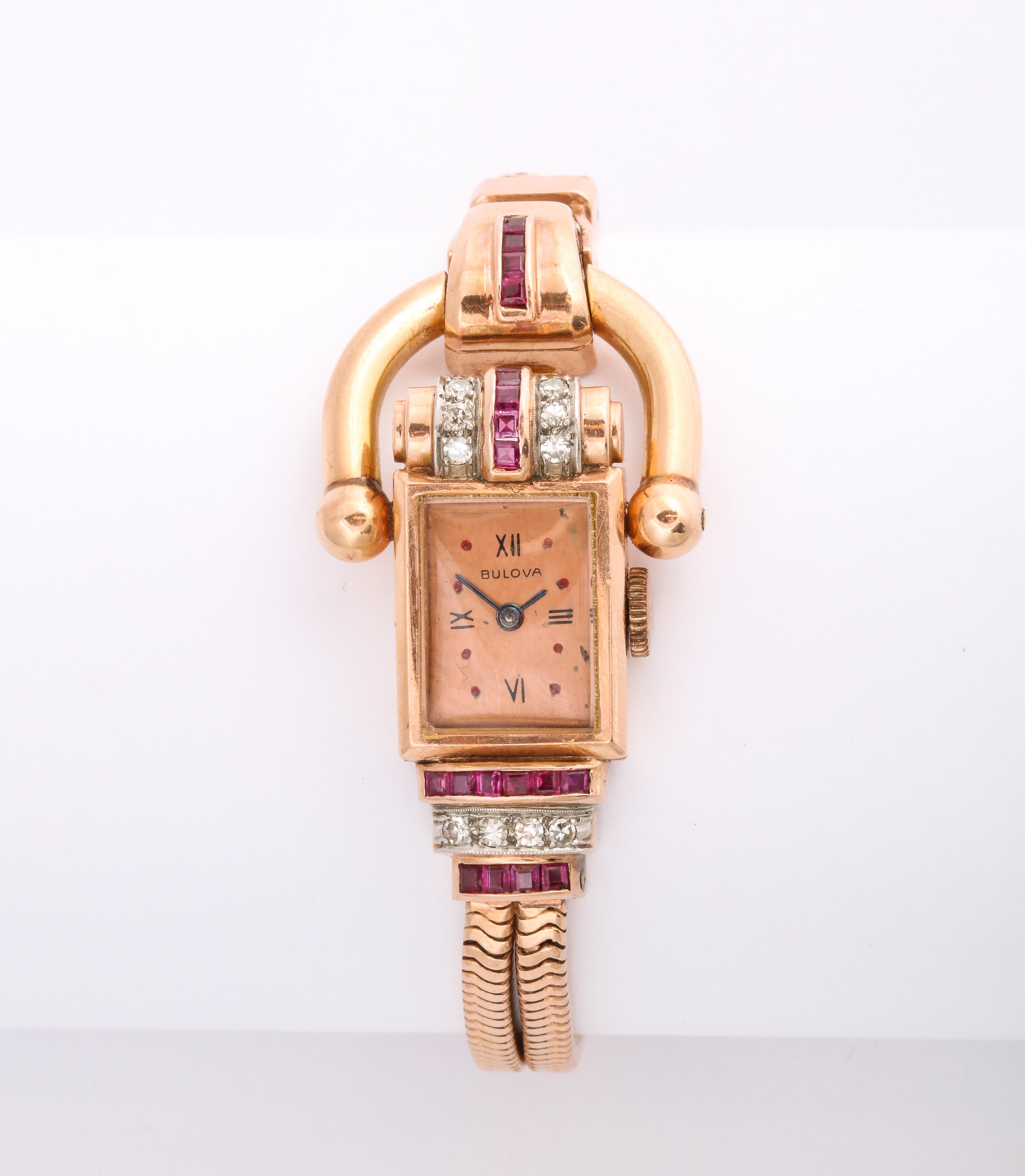 Following the equestrian motif similar to that of Cartier and Hermes, and various jewelers around the world, this watch is the epitome of feminine refinement. The double snake chain band is flexible and sinuous permitting the watch to drape on your