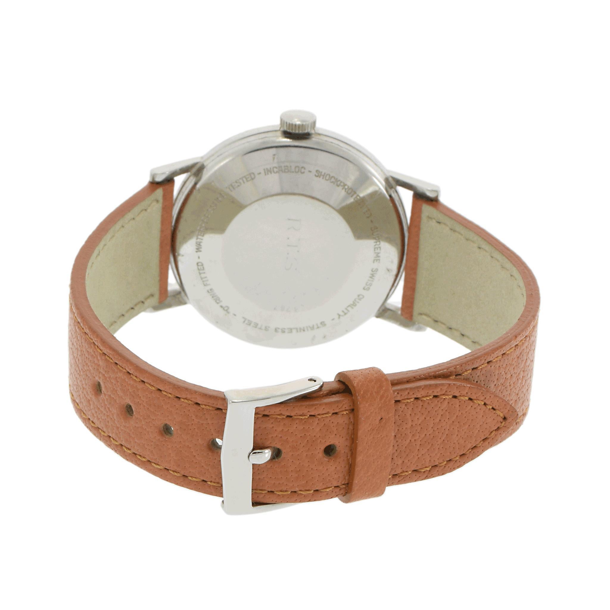 Vintage Retro Era Rare Cartier Automatic Dress Watch – Stainless Steel For Sale 1
