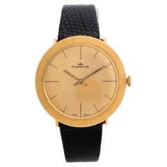 Vintage & Retro Fortis Dresswatch, circa 1960s, 18k Yellow Gold