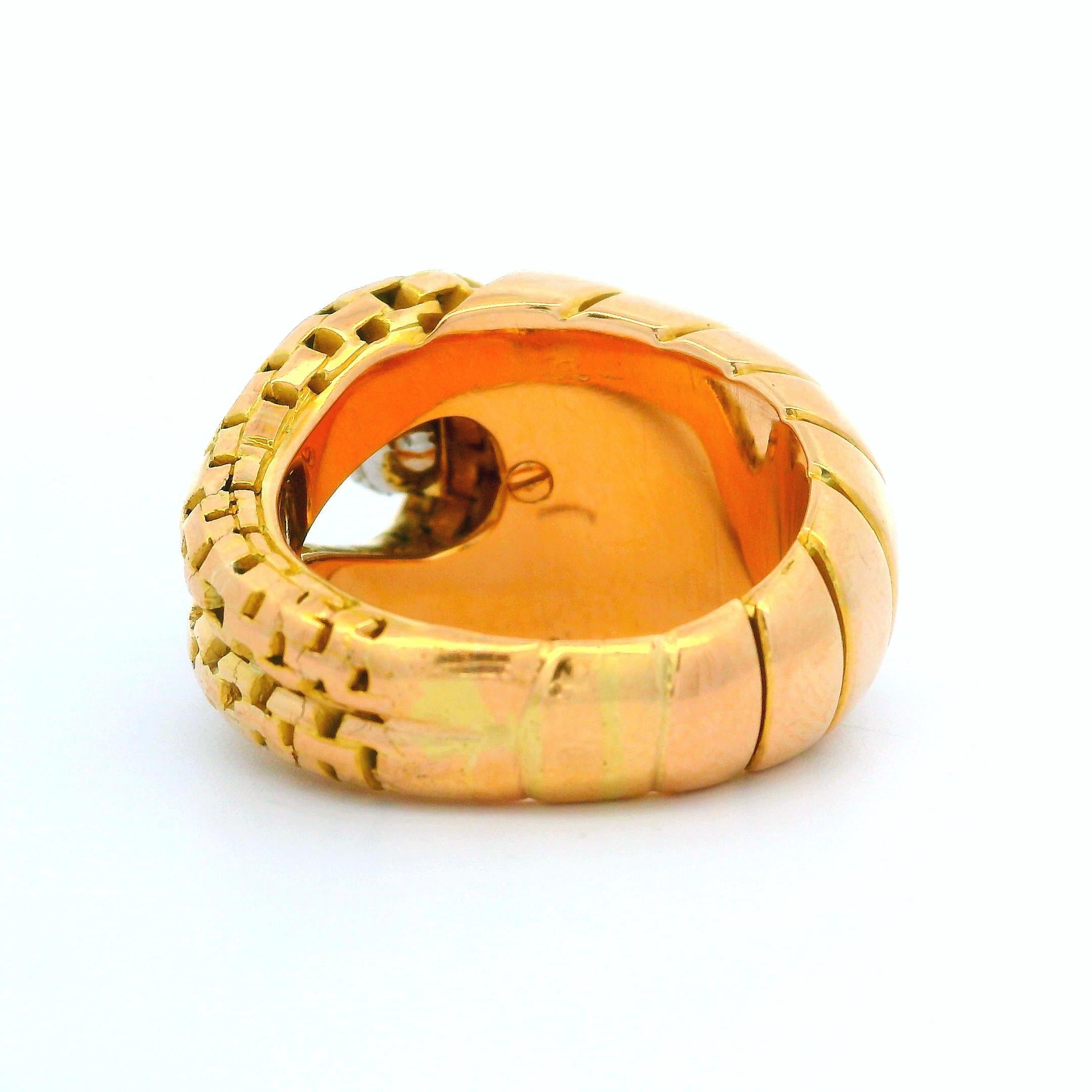 --Stone(s):--
Numerous Natural Genuine Diamond - Round Brilliant Cut - Pave Set - G/H Color - VS1-SI2 Clarity - 0.50-0.75ctw (approx.)

Material: Solid 18k Rosy Yellow Gold w/ Platinum Top
Weight: 16.50 Grams
Ring Size: 6.0 (Fitted on a finger. We
