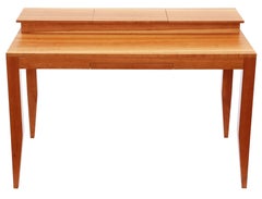 Vintage retro Heals cherry writing table desk or dressing table