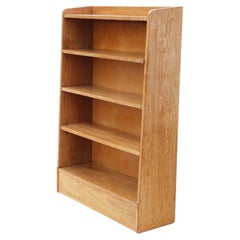 Vintage Retro Light Oak adjustable Bookcase Display Cabinet - High-Quality piece