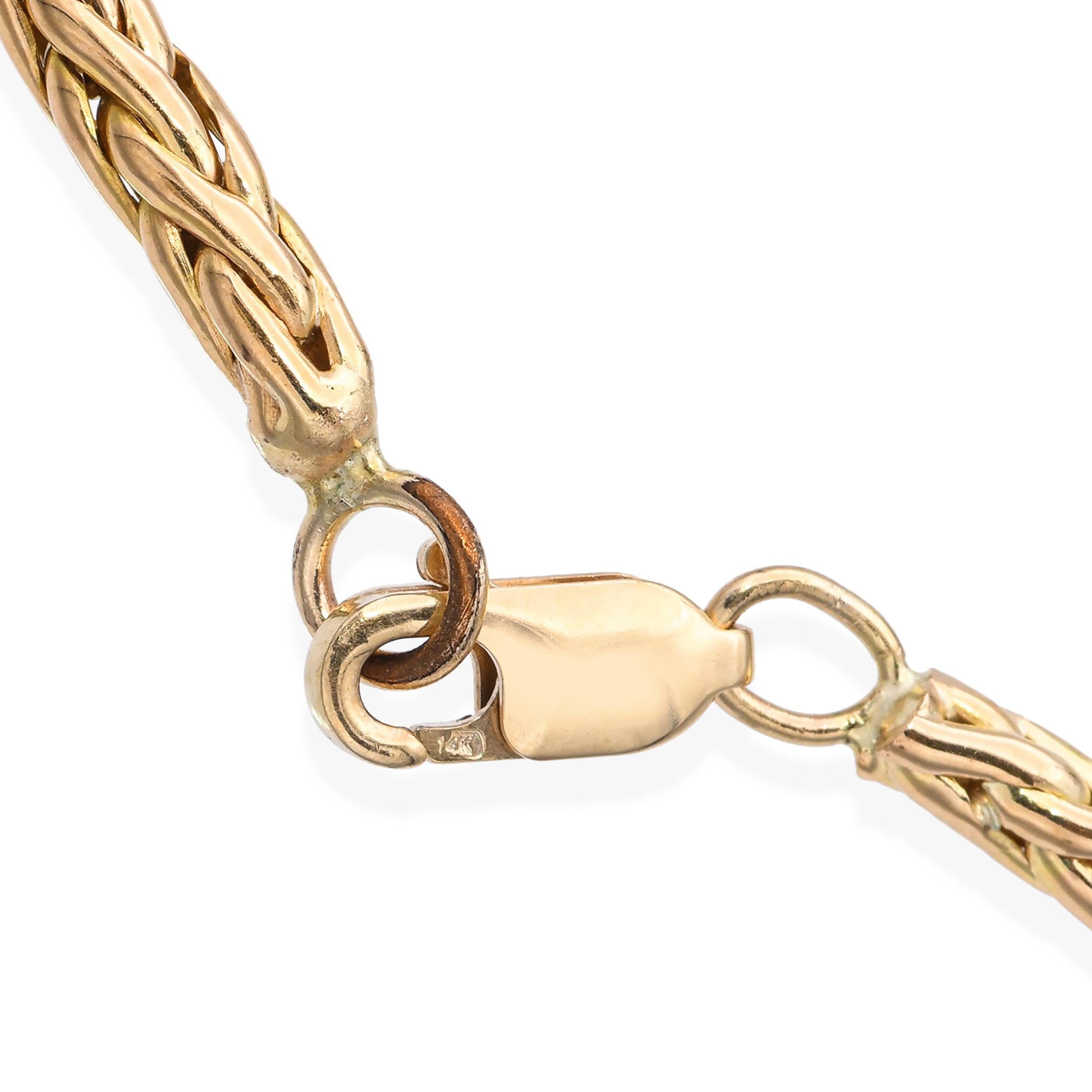 Vintage Retro Maison Sasportas 18k Yellow Gold and Diamond Watch Necklace For Sale 2
