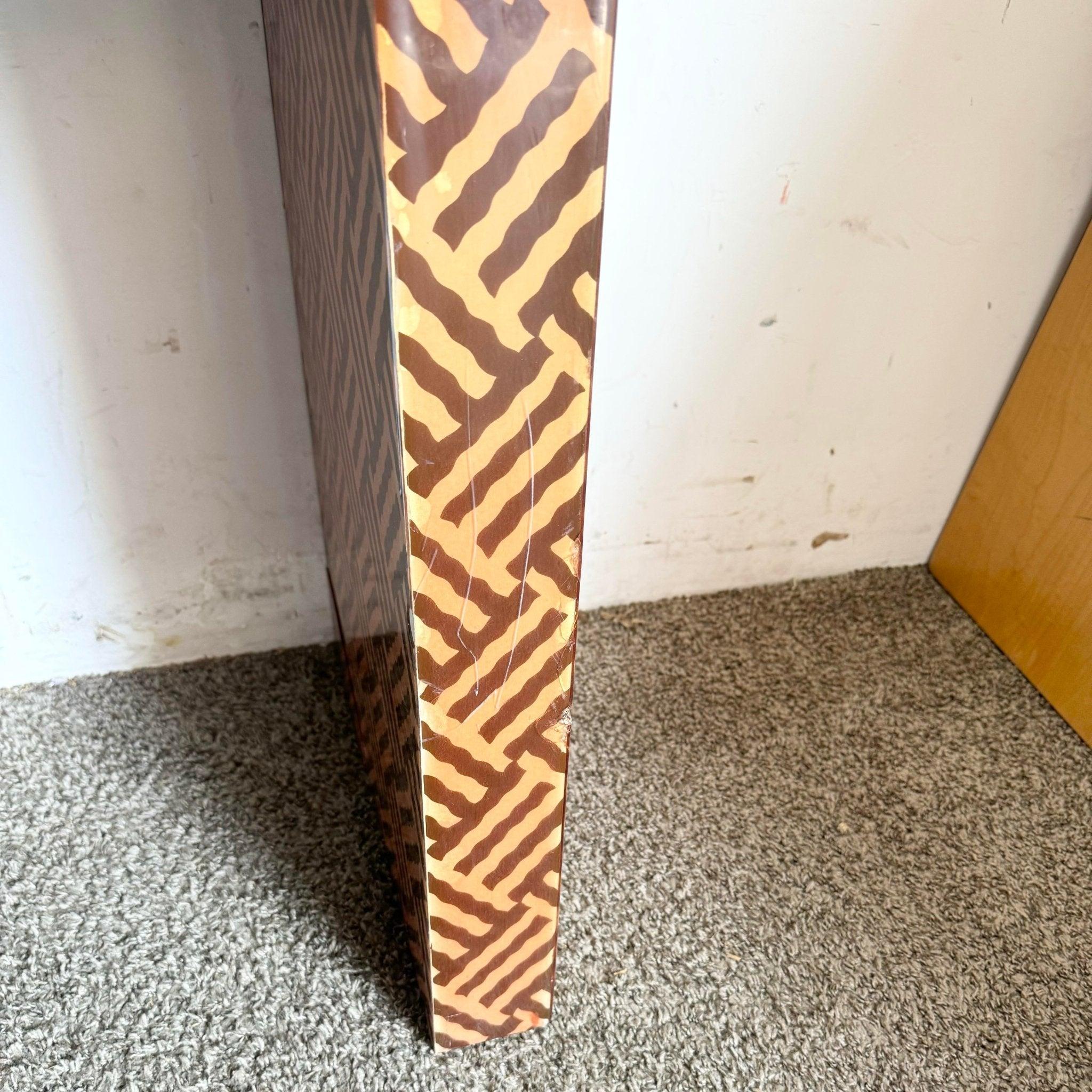 Konsolentisch aus Kunststoff und Laminat über Papier und Holz, Retro-Vintage im Angebot 2