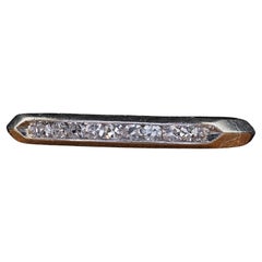 Vintage Retro Platinum Single Cut Diamond Engraved Wedding Band - Size 6 1/4