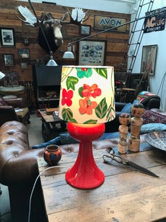 Vintage Retro Porcelain Table Lamp from the 1960s